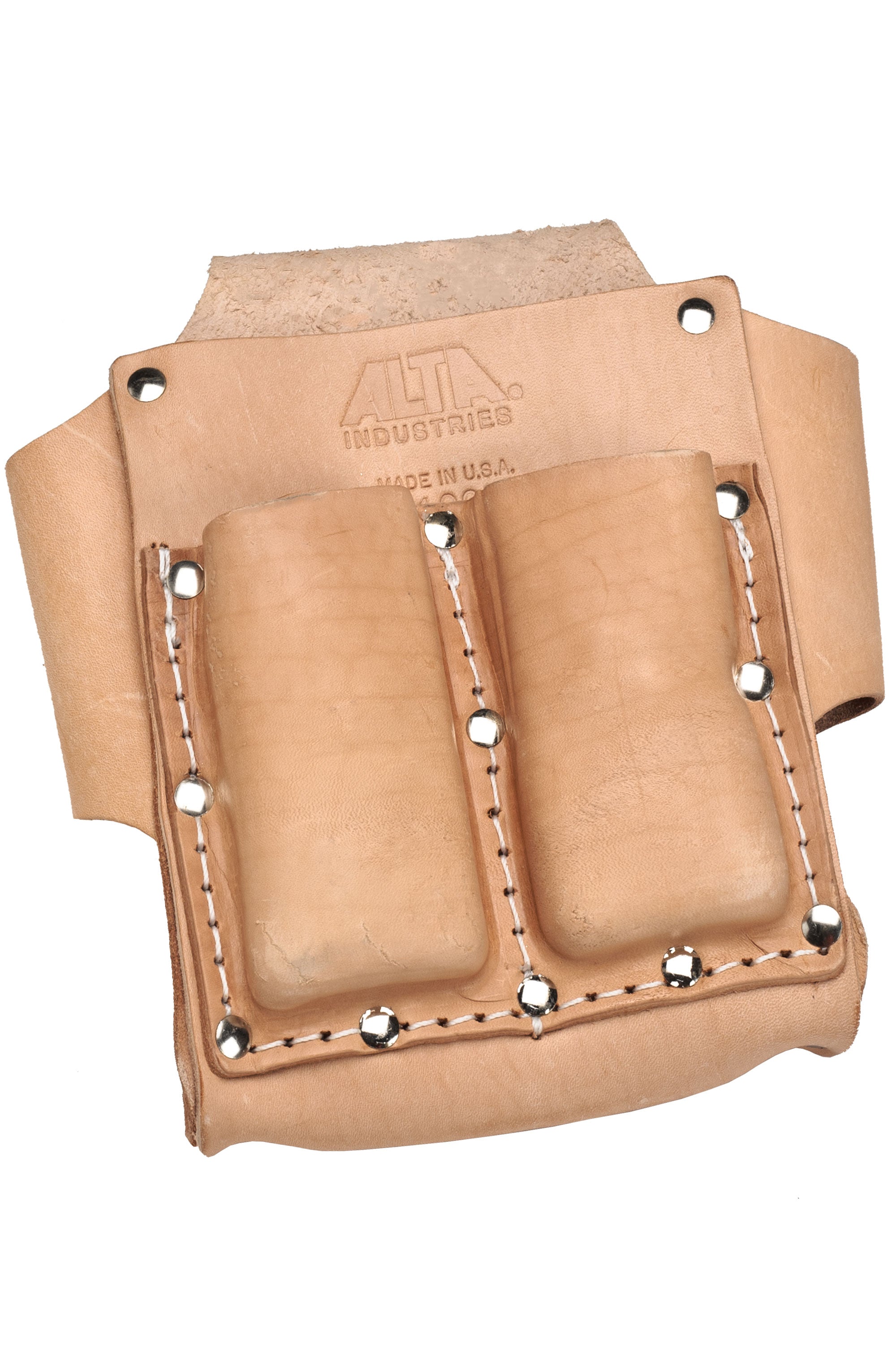2 Bags -10 Pocket OIL TAN LEATHER Carpenter Nail and Tool Pouch bags waist  belt