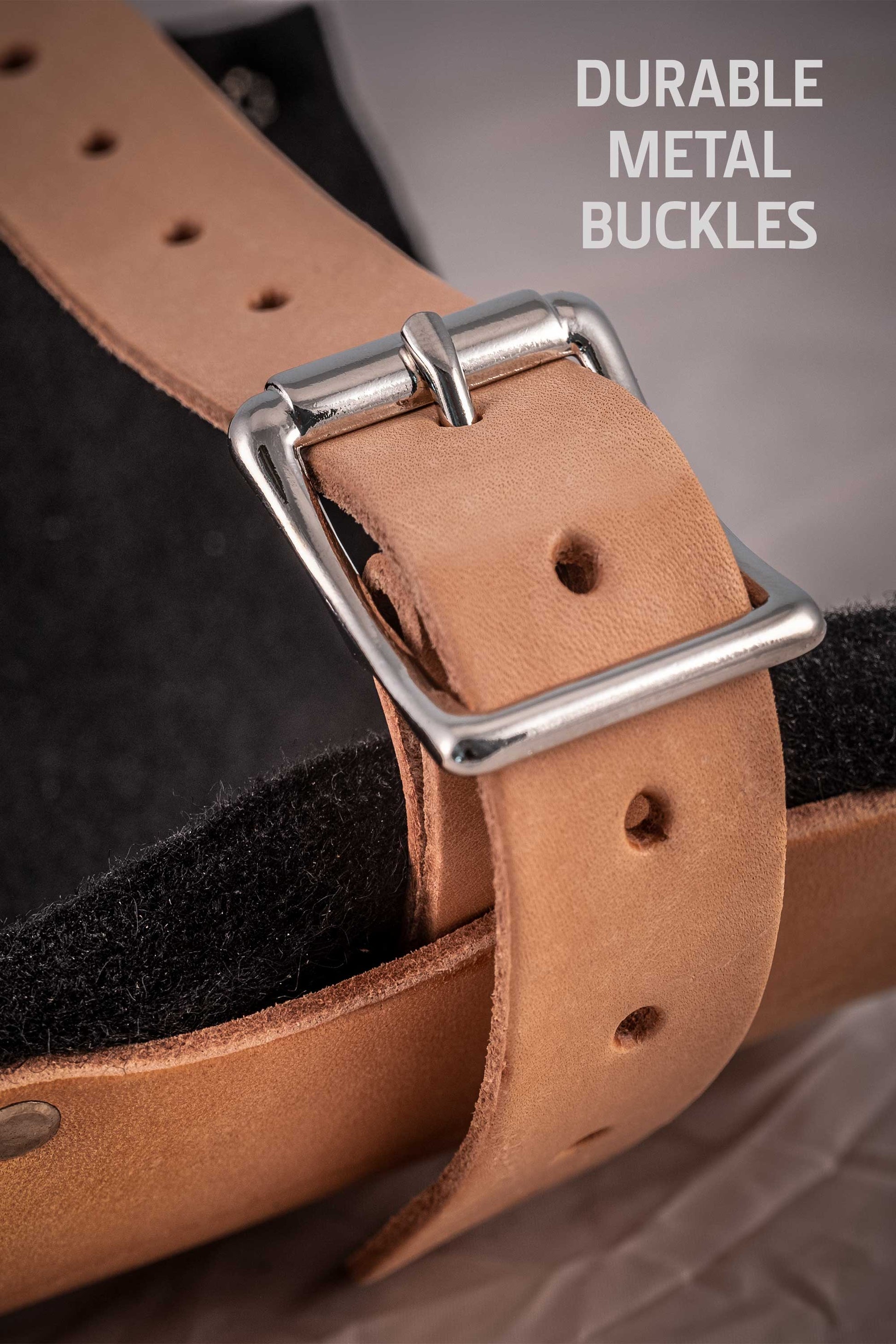 ALTA Leather Knee Pad with single adjustable strap